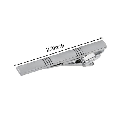 4 Pcs Stainless Steel Tie Clips for Men Classic Tie Bar Clip for Formal Business Wedding Party Fathers Day Gift - style: Classic
