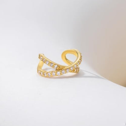 Solid 14K Gold Ear Cuff Earring for Women,14kt Real Gold Ear Cuff Hypoallergenic Non Piercing Cartilage Earring Jewelry Gifts for Christmas Birthday Her Mother Wife - style: Style 0