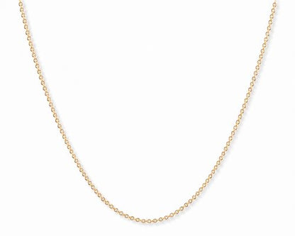 Cherished Moments Chains, .925 Sterling Silver or 14K Gold-Plated - color: Gold Rolo-14
