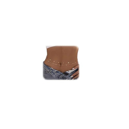 Sexy Multi-Layered Waist Chain Bikini Bead Belly Chain Summer Sequin Waist Chain Beach Crystal Waist Body Chain for Women - color: White