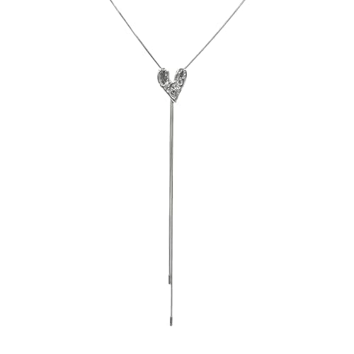 Irregular Heart Necklace for Women Y2k Pink Zircon Pearl Diamond Women's Fashion Pendant Hot Fashion Pink Jewelry for Women - color: Style25