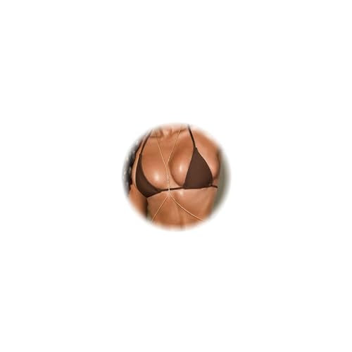 14K Gold Sexy Body Chains for Women Necklace Layered Bikini Bra Chain Crossover Belly Chain Rhinestone Summer Chest Chain Beach Prom Nightclub Body Chain Jewelry - style: Gold J