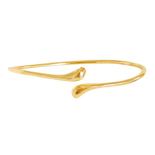Arm Cuff for Women Layered Armlet Open Adjustable Arm Cuff Gold Silver Upper Arm Cuff Bracelet Minimalist Armband Trendy Jewelry - color: GoldA