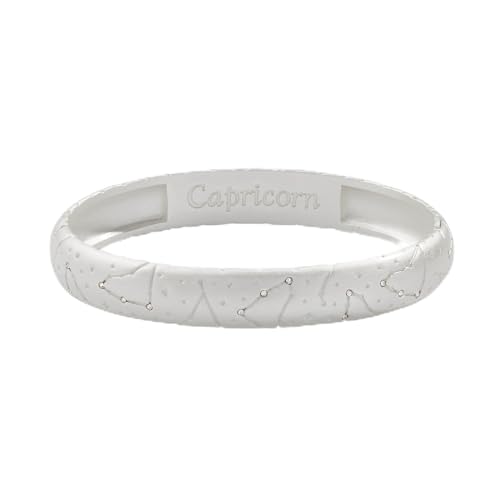 Alex and Ani Capricorn Zodiac Hinge Bangle - color: Silver
