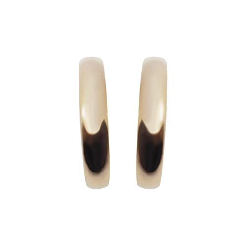 Women's Twisted Invisible Hoop Clip On Earrings Gold Silver Textured Comfortable Non Pierced Earrings - color: Hoop2 Gold