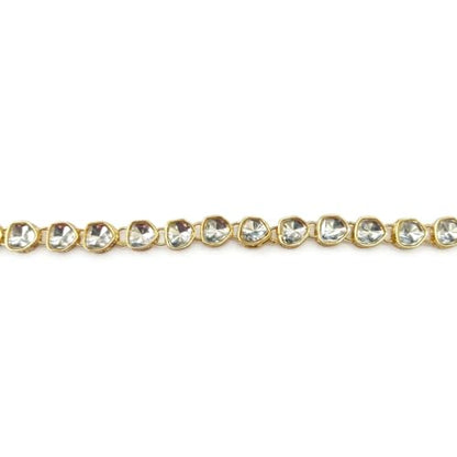 I Jewels Gold Plated Indian Wedding Bollywood Kundan Stone Design Adjustable Kamarband/Belly Chain/Kandora/Waist Belt for Women (B078W)