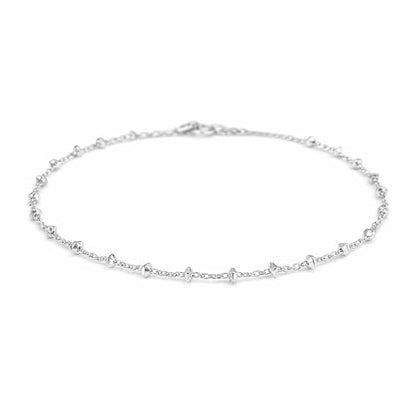 Sterling Silver Chain Bracelets for Women - Dainty 925 Silver Adjustable Bracelets, Minimalist Layering Jewelry, Stackable Chain Styles - style: P