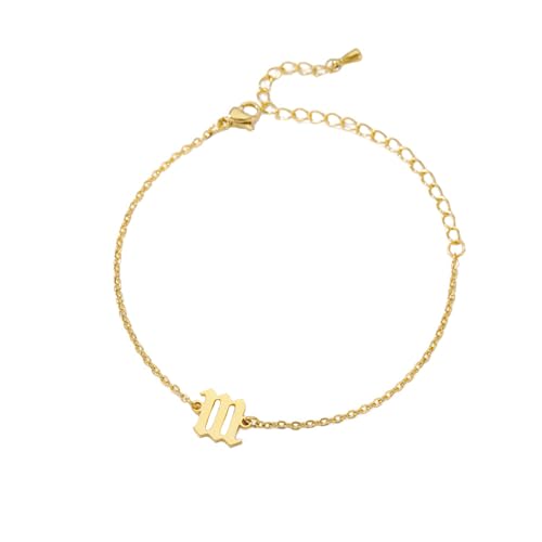 PAURO Women's Angel Number Bracelet Ankle Anklet Chain Adjustable | Stainless Steel, Minimalist Numerology Spiritual Statement Jewelry Gift - color: Gold 111, 5.5+2.8inch