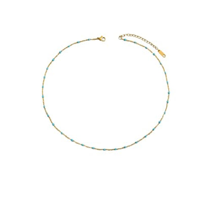 Gold Cross Women's Necklace 18K Gold Plated Stainless Steel Handmade Pearl Necklace Gold Paperclip Necklace, Fashion Jewelry Gifts - style: easiest