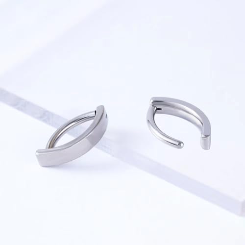 Clicker Belly Button Ring Hoop Belly Button Ring 14G Navel Ring | Surgical stainless steel hinged belly button ring for belly button piercing, navel body jewelry for women and men - color: 6pcs Mixed Color