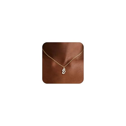 Dainty Initial Necklace for Women- 14K Gold Plated Tiny Cute Letter Pendant with Heart Custom Monogra Necklace, Birthday Gifts for Women Jewelry - style: E
