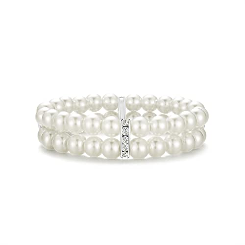 BABEYOND 1920s Flapper Imitation Pearl Bracelet Great Gatsby Pearl Bracelet Roaring 20s Accessories Jewelry Set - style: 2layer