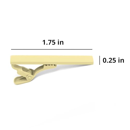 tiemart Tie Bar - style: Butter Yellow