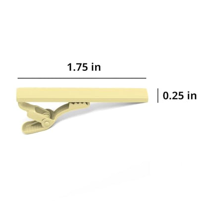 tiemart Tie Bar - style: Butter Yellow