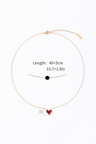 Heart Pendant Necklace – Dainty & Minimalist Style for Daily Wear - style: French Light Luxury