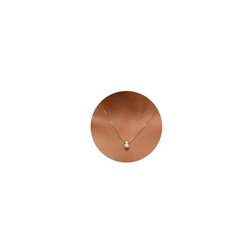 Gold Pearl Necklaces for Women Trendy, 14K Gold Plated Dainty Necklace Simple Single Double Layered Pearl Pendant Necklaces for Women Wedding Birthday Jewelry Gifts - color: 6-CZ Pearls-Gold