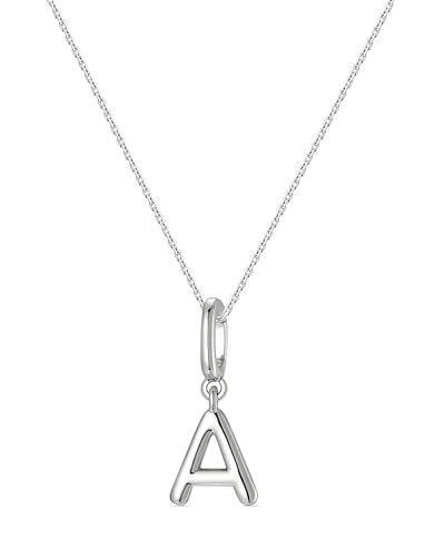 OVRUNS Initial Charm for Women Letter Bracelet Necklace Charms With Clasp | Alloy,nickel,safe for sensitive skin,Pendant with install clasp,fits bracelets with necklaces,great for gift - color: Silver, style: Letter A