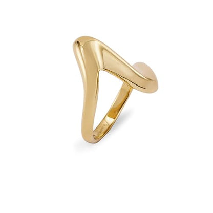 Hey Harper Gold Ring for Women - Gold Plated Stacking Waterproof & Sweatproof Jewerly Ring - Everday Non Tarnish Cute Fashion Circle Rings - style: September Milo Ring