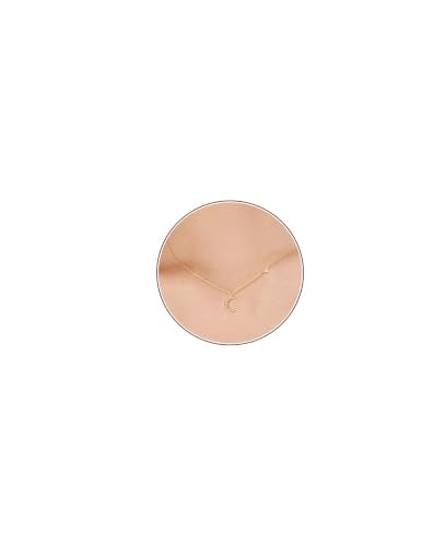LLWOM Gold Necklace for Women-14k Gold Plated Infinity Necklace Star Of David Necklace Evil Eye Cross Pendants Heart Dainty Gold Necklace For Women - color: Gold-DaintyMoonStar