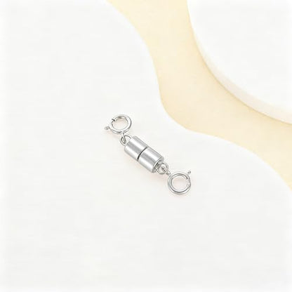 925 Sterling Silver Lobster Clasp for DIY Necklace Bracelet Jewelry Making, Double Spring Clasp with Closed Jump Rings, Necklace Extender Clasp Connector Bracelet Extension (Style 17) - style: Style 17