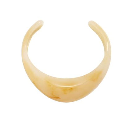 Colorful Acrylic Resin Open Cuff Bracelets Simple Transparent Chunky Thick Bangle Statement Irregular Geometric Resin Wide Wristband Chunky Acetate Wrap Cuff Bracelets - color: White