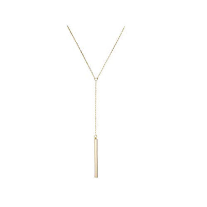 Dcfywl731 Minimal Dainty Gold Plated Dangle Earrings Layered Bar Pendant Neckalce Gold Long Y-Necklace Gold Earrings and Necklaces Set Delicate Lariat Chain Jewelry for Women - color: B3: gold long necklaces
