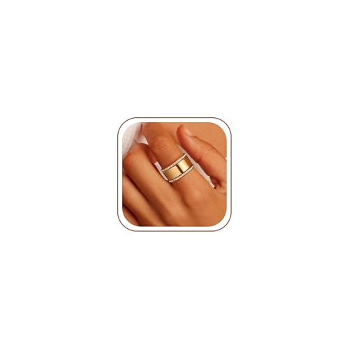 Trendy 3-Pack Stackable Rings for Women - 18K Gold Plated Cubic Zirconia Simulated Diamond Oura Stack Rings for Women Size 6-10 - color: Gold, size: 8