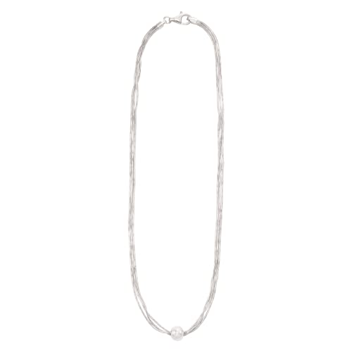 Silpada 'Thoreau' Multi-Strand Bead Necklace in Sterling Silver