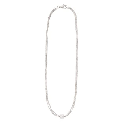 Silpada 'Thoreau' Multi-Strand Bead Necklace in Sterling Silver