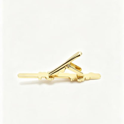 Anime Sword Enamel Tie Clips for Men, Gold-Tone, Anime Theme, Set of 9 Designs - color: Giyuu