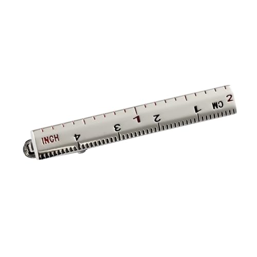 HAWSON Various Tie Clips for Men Unique, Funny Novelty Mens Tie Bar, Personalized Tie Pins for Men, Theme Wedding Party Gifts - style: Ruler