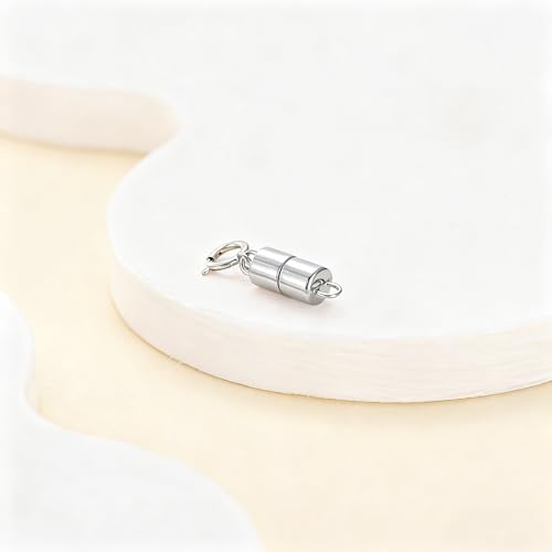 925 Sterling Silver Lobster Clasp for DIY Necklace Bracelet Jewelry Making, Double Spring Clasp with Closed Jump Rings, Necklace Extender Clasp Connector Bracelet Extension (Style 16) - style: Style 16