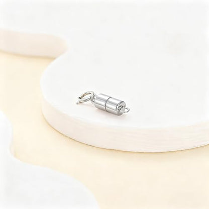 925 Sterling Silver Lobster Clasp for DIY Necklace Bracelet Jewelry Making, Double Spring Clasp with Closed Jump Rings, Necklace Extender Clasp Connector Bracelet Extension (Style 16) - style: Style 16