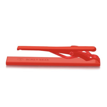 HONEY BEAR 5cm/5.4cm/6cm Mens Tie Clip Bar for Normal Size Steel Business Wedding Gift 1.97"/2.12"/2.36" - style: 5cm Red