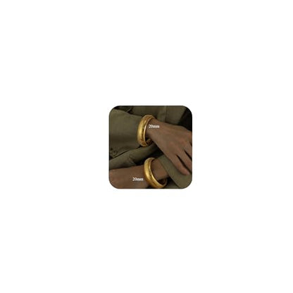Gold Chunky Stretch Snake Chain Bangle Bracelets Stack for Women Trendy, 18K Gold Filled Stainless Steel Stretchy Womens Stackable Wristband Bangles Bracelet Set - style: 20MM 2PCS