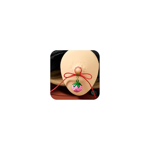 DJCIW 2Pcs Non-Piercing Nipple Jewelry, Adjustable Christmas Fake Nipple Rings with Bow Drawstring, Featuring Bell, Snowman, and Heart Pendant Charms, Adjustable and Comfortable for Women Men - color: style 4