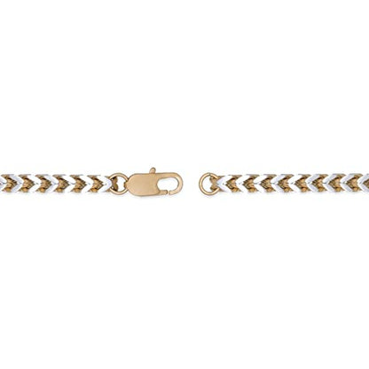 Reeds Two-Tone Stainless Steel Foxtail Chain Bracelet | 5mm | 8.5 Inches