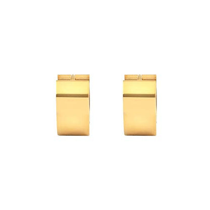 Small Hoop Huggie Earrings For Mens Womens - color: Gold