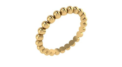 Wedding Bands Ring for Women Men Rose Silver Gold Polished Slim Engagement Promise Rings Comfort Fit - size: 5, style: Beaded Band Ring