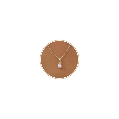 Pearl Necklace for Women- 14K Gold-plated/White Gold-plated Dainty Pearl Necklace for Women - color: Gold CZ pearl 370
