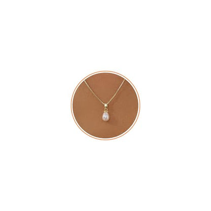 Pearl Necklace for Women- 14K Gold-plated/White Gold-plated Dainty Pearl Necklace for Women - color: Gold CZ pearl 370