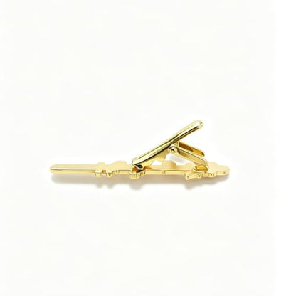 Anime Sword Enamel Tie Clips for Men, Gold-Tone, Anime Theme, Set of 9 Designs - color: Muichirou