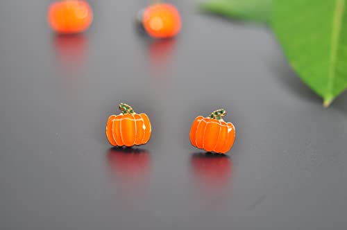 Earrings Holy Stud Earrings for Girls/Women, Sliver Gold Wedding Earrings for Bridesmaids - color: Pumpkin|Luminous