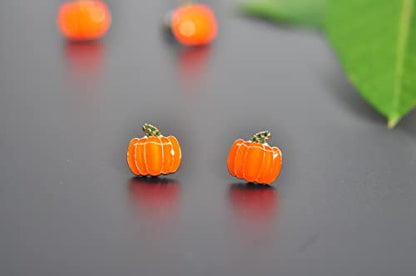 Earrings Holy Stud Earrings for Girls/Women, Sliver Gold Wedding Earrings for Bridesmaids - color: Pumpkin|Luminous