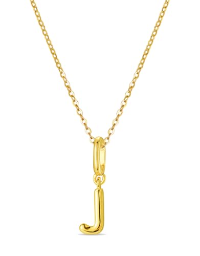 OVRUNS Initial Charm for Women Letter Bracelet Necklace Charms With Clasp | Alloy,nickel,safe for sensitive skin,Pendant with install clasp,fits bracelets with necklaces,great for gift - color: Gold, style: Letter J