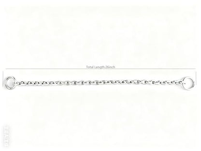 Dog Choker Collar Slip Chain,Stainless Steel Collar for Medium and Large Dogs Heavy Duty,Dog Training Metal Necklace,Silver Hardware (4.0mm,26inch) - size: (4.0mm,26inch)