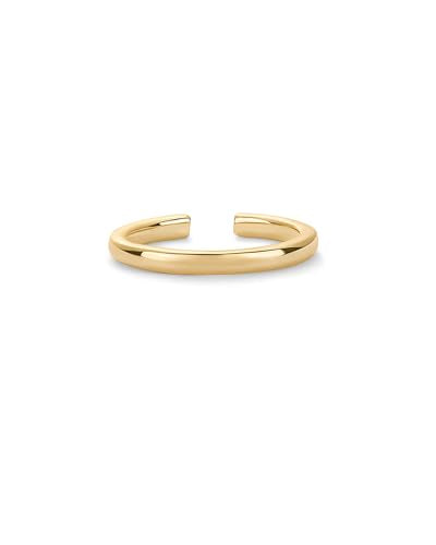 PAVOI 18K Gold Plated Toe Rings for Women | Trendy Criss-Cross and Classic Band Toe Ring - style: 2 Millimeters