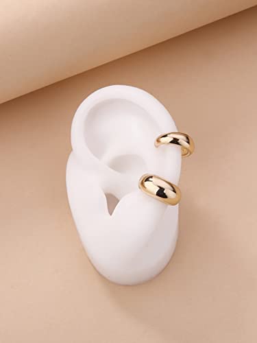 Ear Cuffs for Women – Clip On Cartilage Hoop Earrings – Huggie Hoop Earrings Jewelry Gifts - color: E