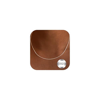 925 Sterling Silver Chain Necklace for Women 16-24 Inch Silver Jewelry Gift - size: 16 Inch, style: Round Snake Chain 1mm
