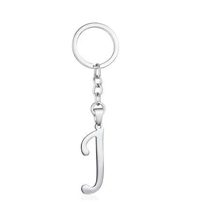 Stainless Steel Initial Letter Connector Charms Alphabet Pendant Diy Craft for Jewelry Making Necklaces Bracelets Keychain - color: Stainless Steel J